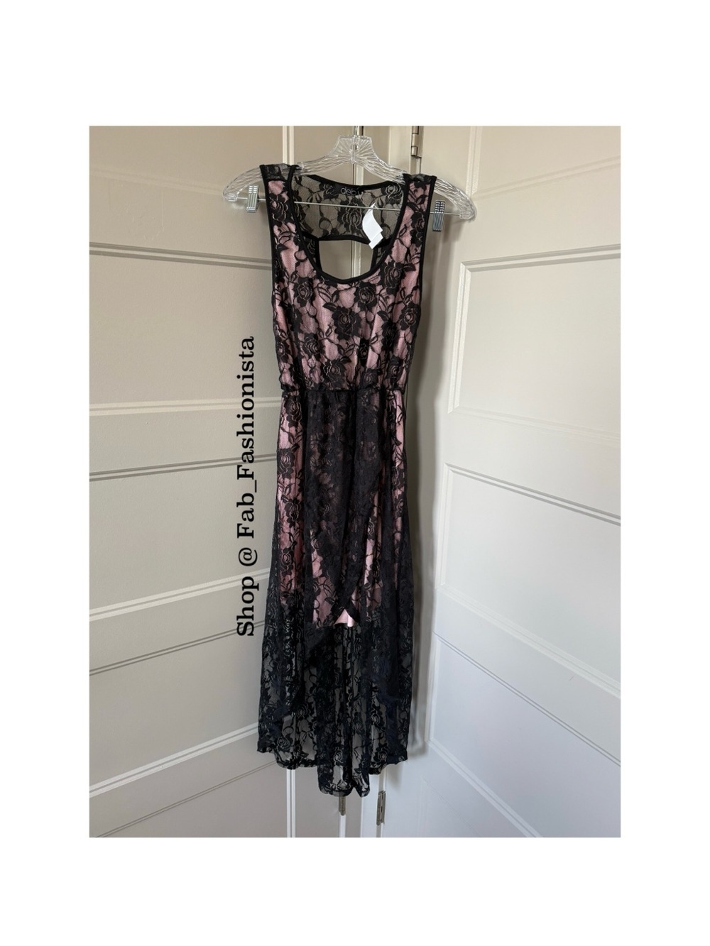 Black lace dress size Medium